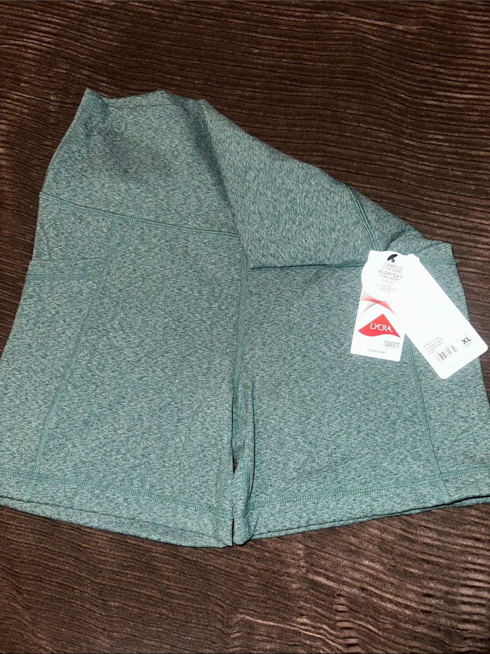 Seamless Heather Green Women’s Active Shorts